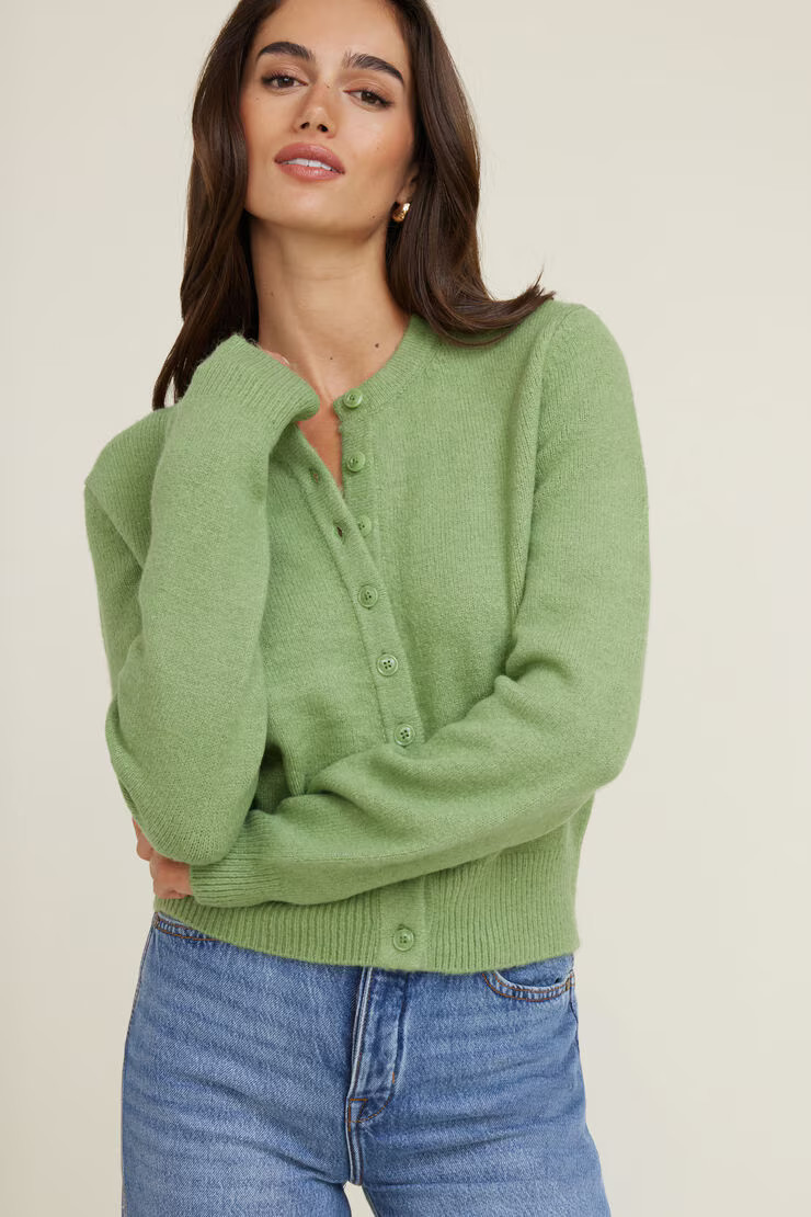 Rebecca Crewneck Cardigan | Dynamite Clothing