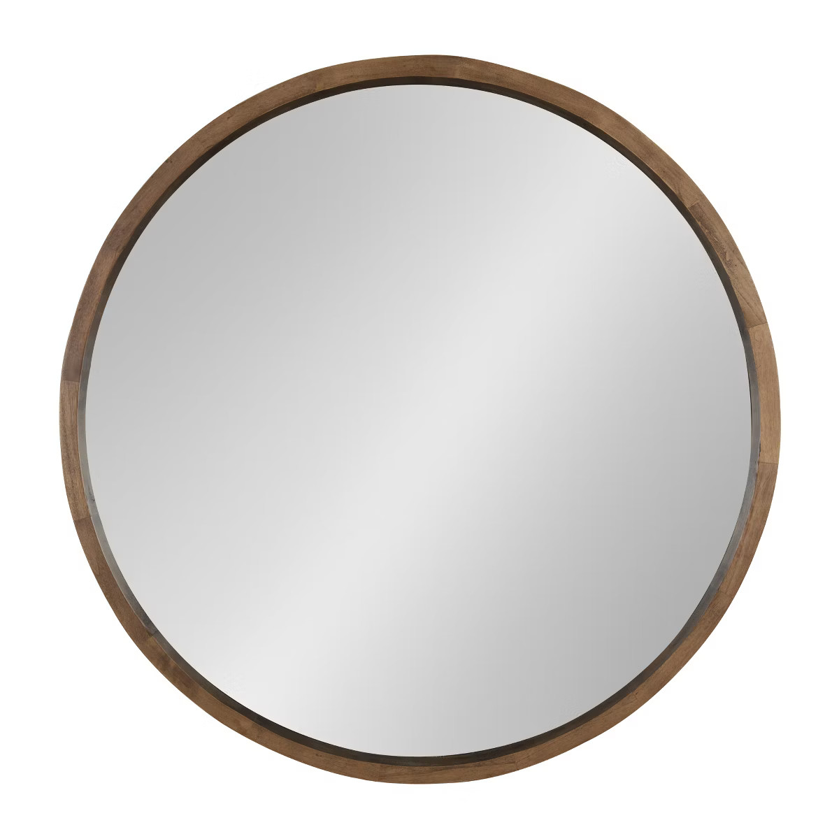 Kate and Laurel Hutton Round Decorative Wood Frame Wall Mirror | Target