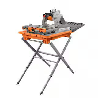 RIDGID 12 Amp Corded 8 in. Tile Saw with Extended Rip R4041S - The Home Depot | The Home Depot