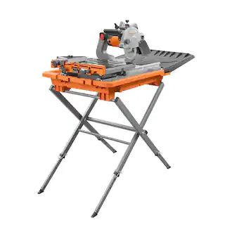 RIDGID 12 Amp Corded 8 in. Tile Saw with Extended Rip R4041S - The Home Depot | The Home Depot