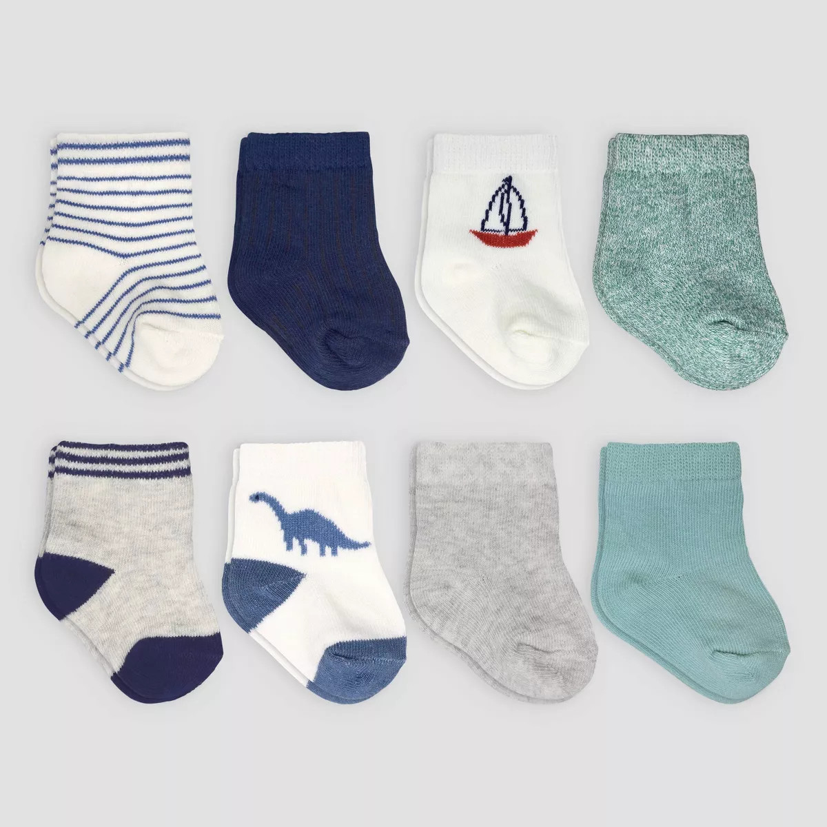Carter's Just One You® Baby Boys' Dino Crew 8pk Socks - 3-12M | Target