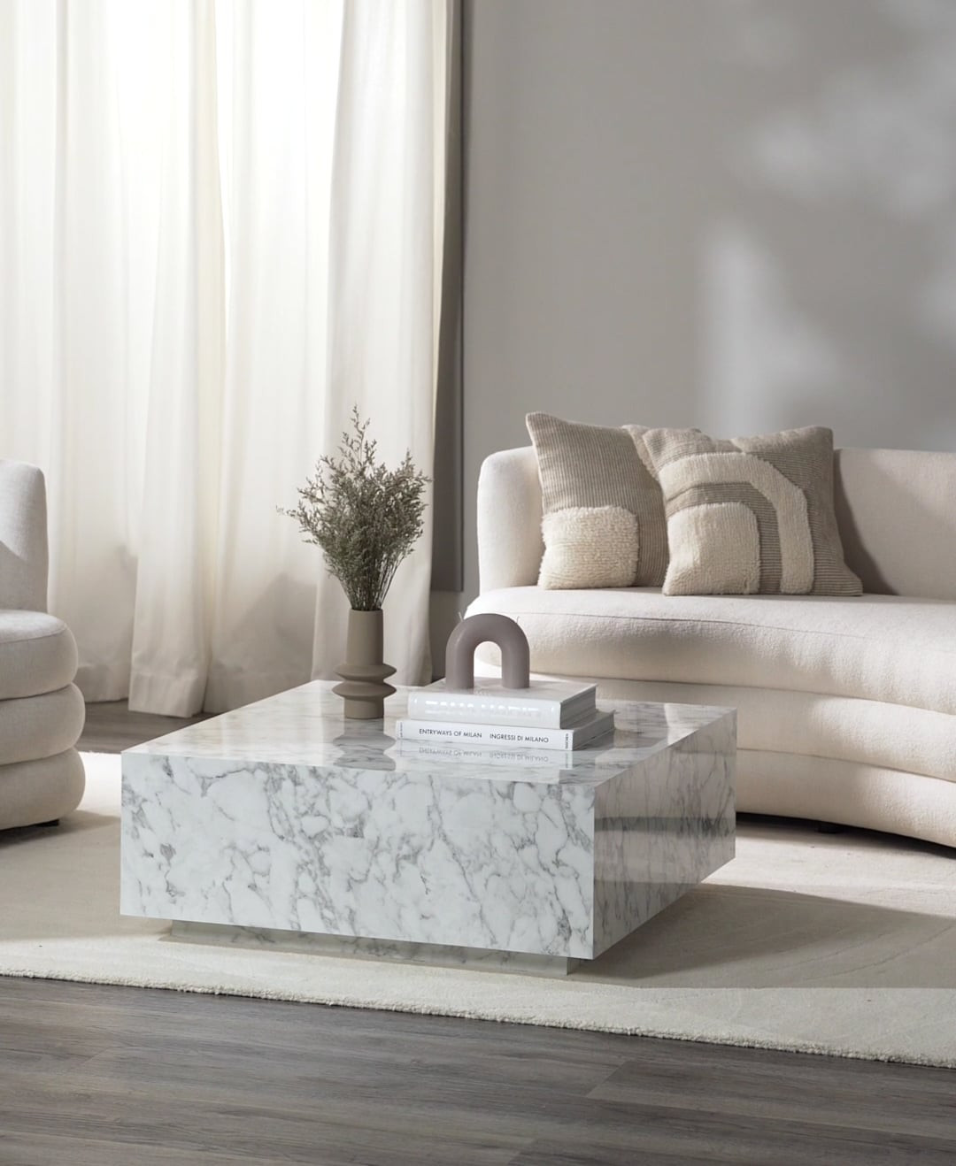 Salontafel Lesley in marmerlook | Westwing EU