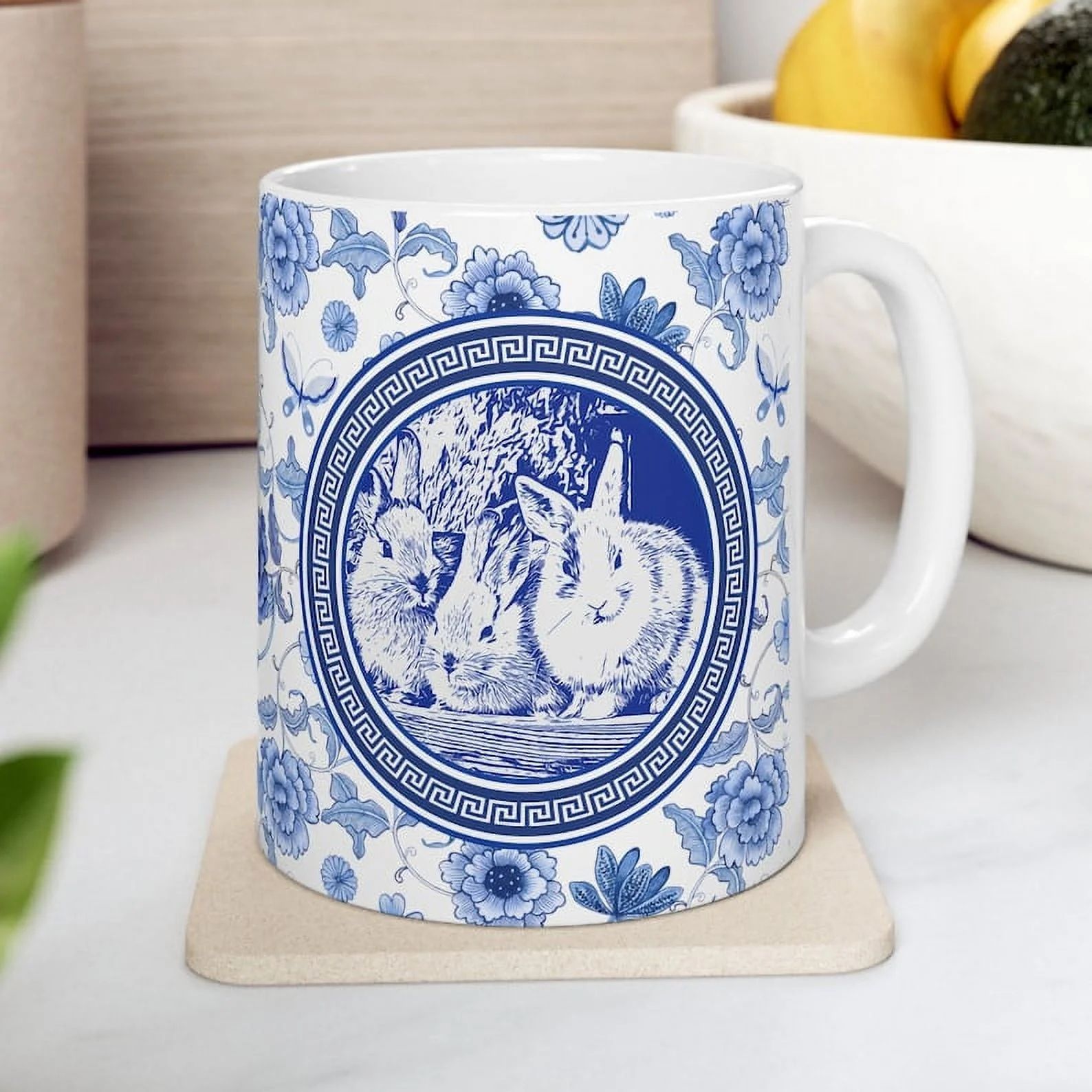 Baby Bunny Blue- Fun Cute Rabbit Coffee Mug 11oz Easter gifts | Walmart (US)