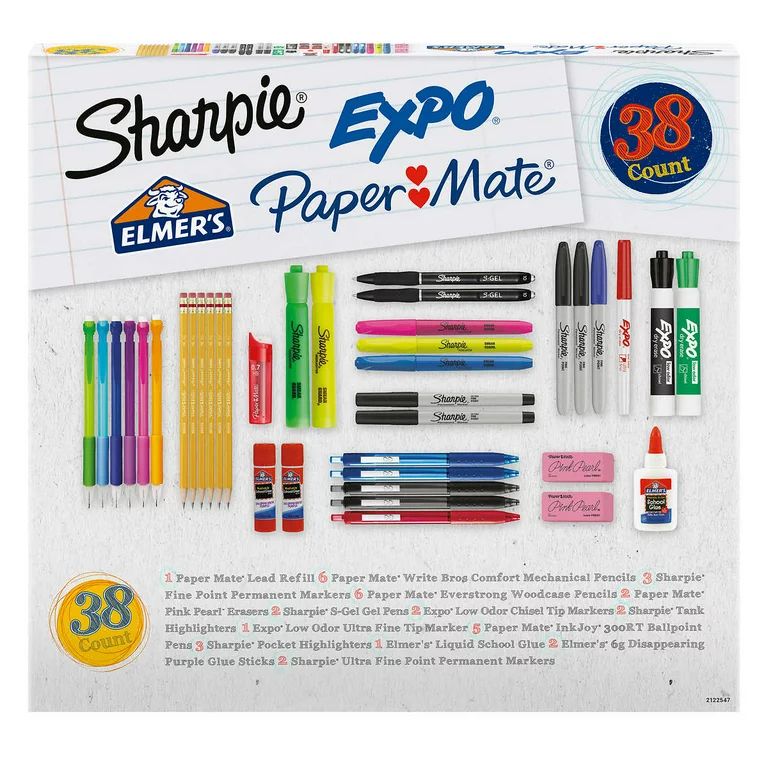 Sharpie, Paper Mate, Expo - Writing Essentials Kit: Sharpie Markers & Highlighters, Paper Mate Pe... | Walmart (US)