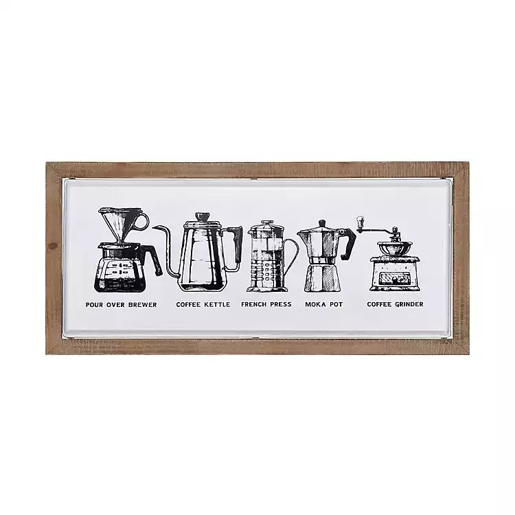 Metal Coffee Framed Wall Plaque | Kirkland's Home