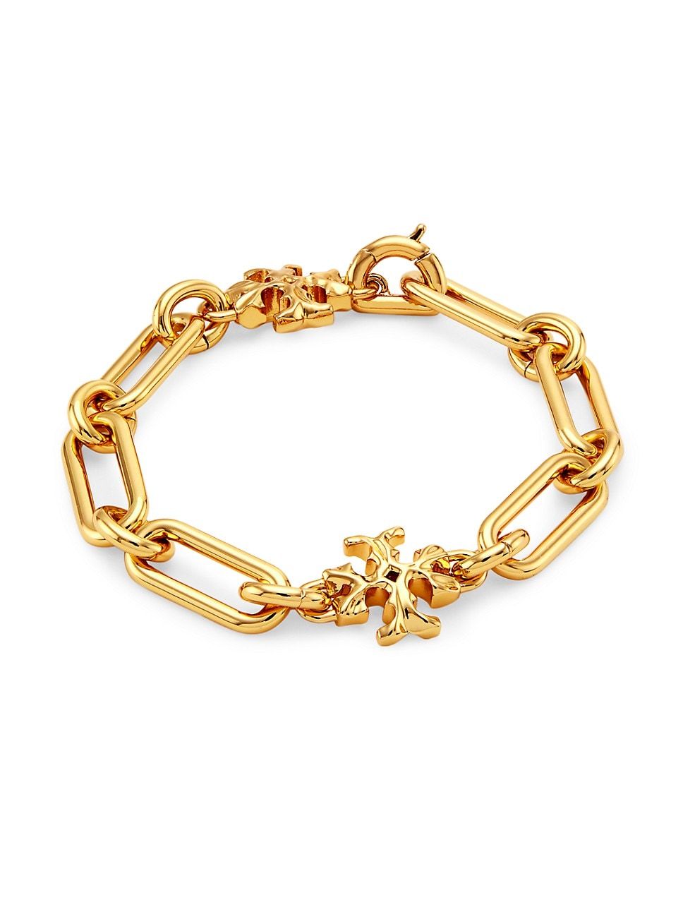 Roxanne 18K-Gold-Plated Logo Bracelet | Saks Fifth Avenue