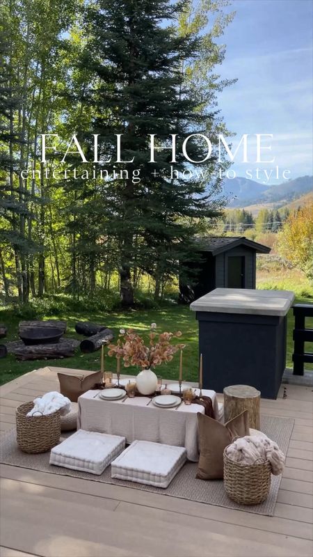 HOME \ fall entertaining🍂 I looooove the weather during this season so let’s setup a cozy outdoor picnic! SO many great Amazon and Walmart finds👌🏻

Table
Decor
Thanksgiving 

#LTKSeasonal #LTKfindsunder50 #LTKhome