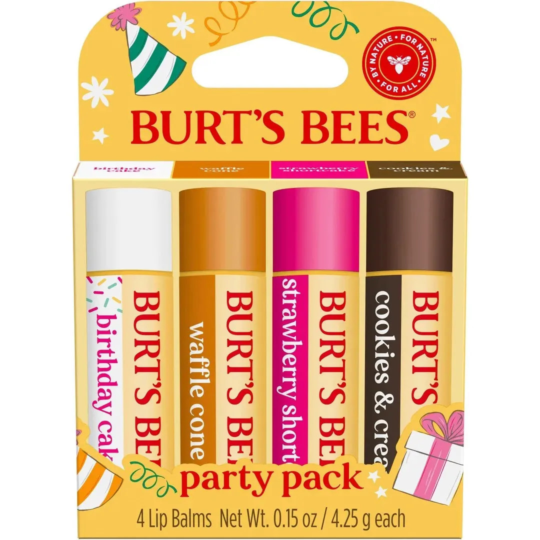 Party Pack Lip Balm – 4 Pack | Burt's Bees