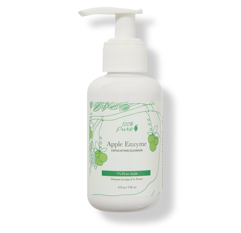 7% Fruit Acids Apple Enzyme Exfoliating Cleanser | 100% PURE