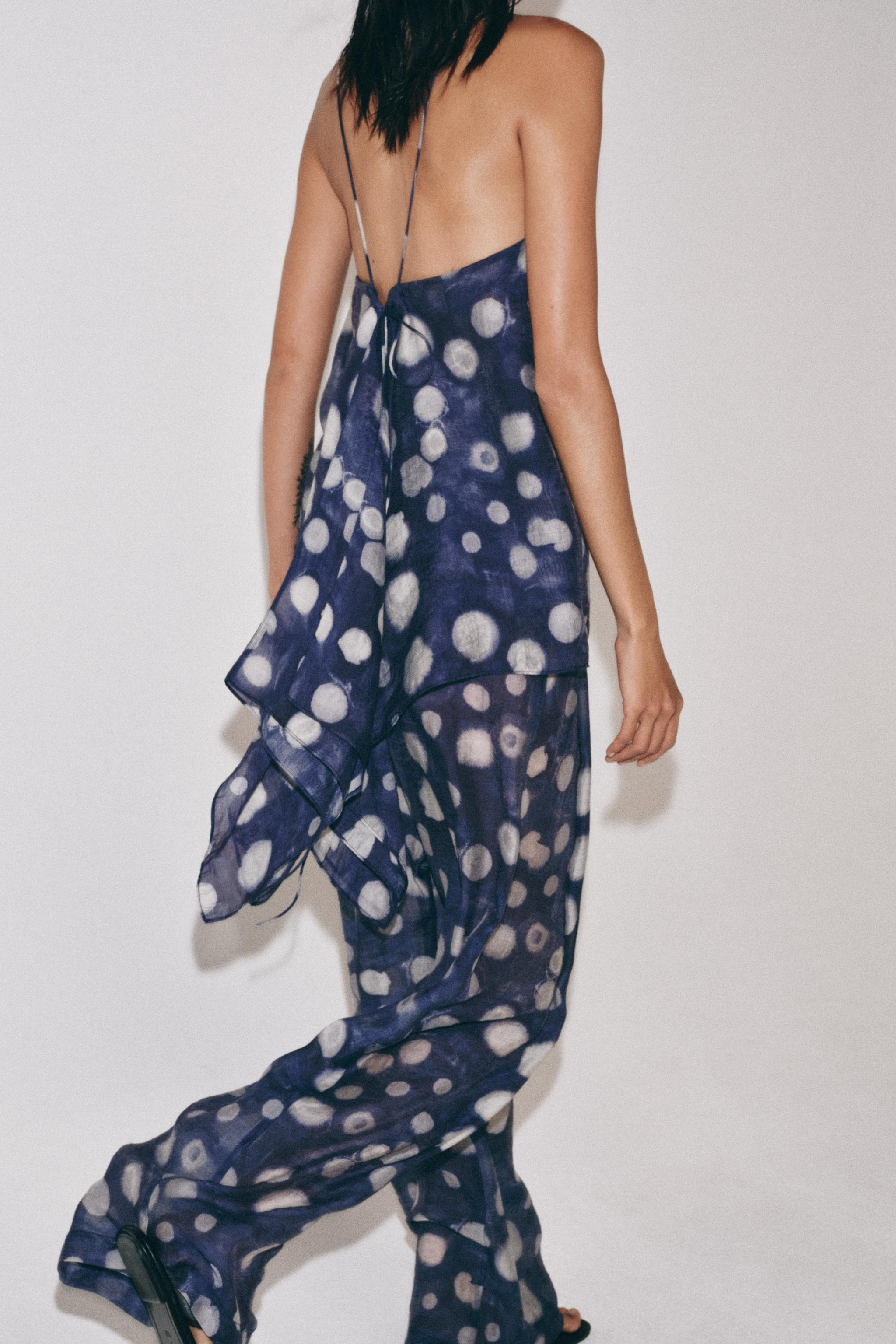 ZW COLLECTION POLKA DOT TOP | Zara US