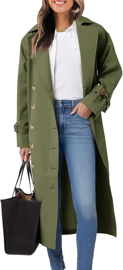 Tankaneo Trench Coat Overcoat | Amazon (US)
