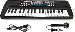 Kids Keyboard Piano 37 Keys Piano for Kids Beginners Electronic Piano with Microphone Educational... | Amazon (US)