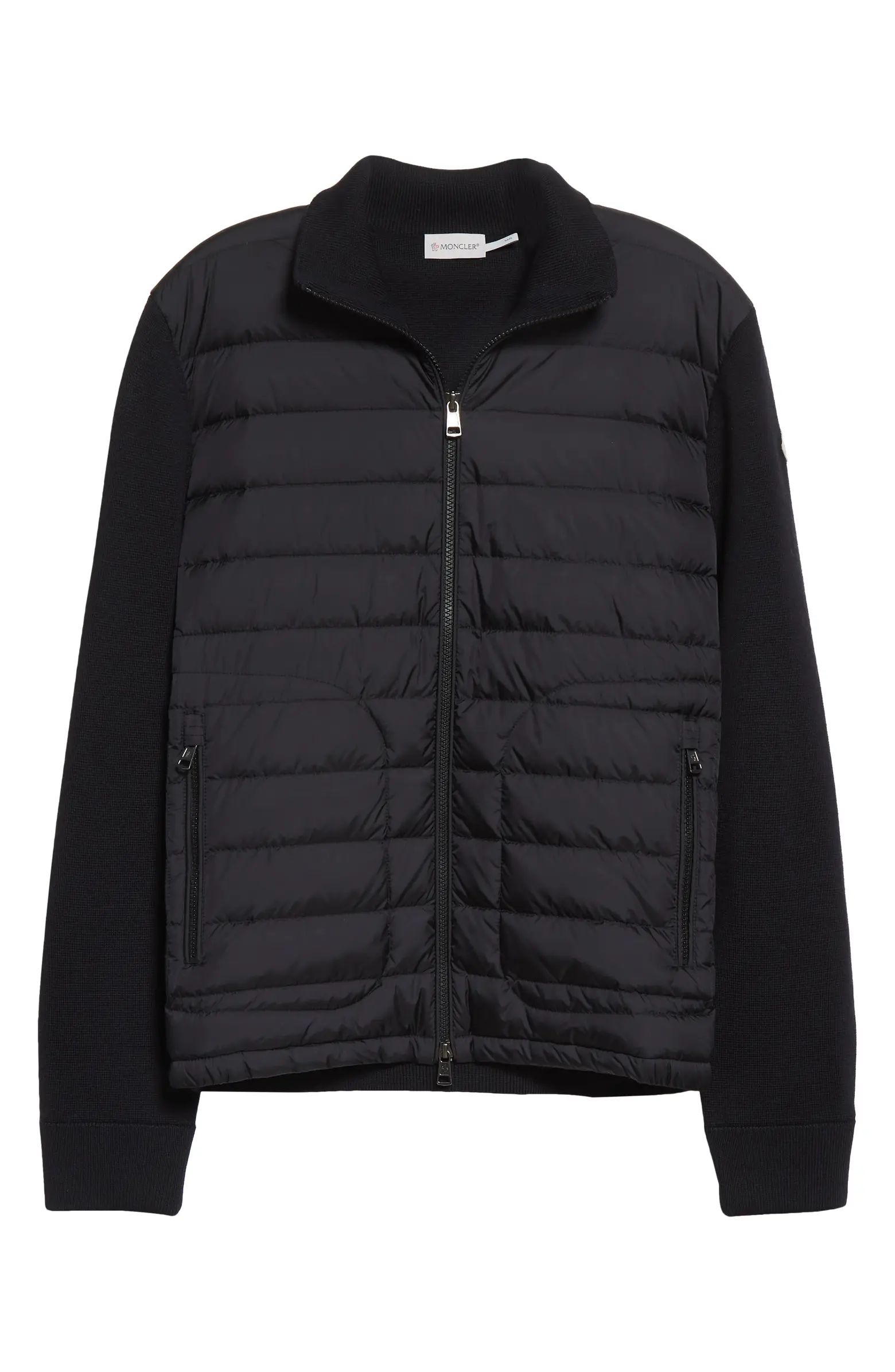 Moncler Quilted Down & Knit Cardigan | Nordstrom | Nordstrom