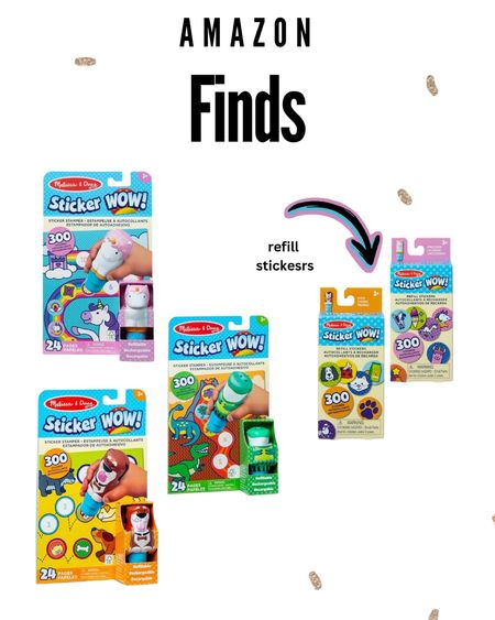 This is a whole new way to play with stickers! The refillable sticker stamper comes preloaded with assorted stickers. This is such a fun on the go activity for kids also makes a great gift.

Amazon finds
Melissa & Doug


#LTKparties #LTKkids #LTKfamily