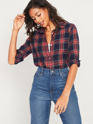 Classic Plaid Flannel Shirt for Women | Old Navy (US)
