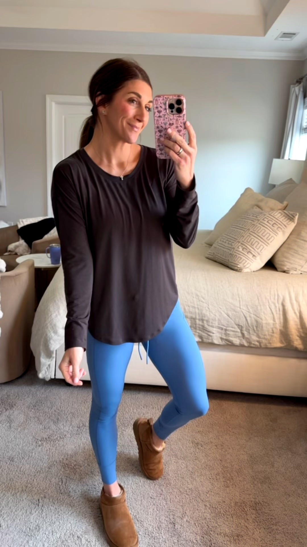 Shop outfit details here. 

Long sleeve with ease tee from Athleta - size small. Comes in other colors, some on sale!
Pullover: aerie snap pullover. Oversized-wearing a small
Leggings are Vuori daily pocket leggings with a functional drawstring 
Uggs are minis on sale! TTS-8
Cross necklace and loopy phone case also linked-watsonansley10 for 10% off 

Click here to shop!

Leggings | pockets | functional drawstring | jogger | Vuori | pullover | snaps | sweatshirt | fleece | Uggs | aerie | athleta | sale | necklace | cross | electric picks | loopy phone case | ootd | daily mom life | style | active | athletic | athleisure | fitness | fit | workout 


#LTKdayinmylife #LTKmomlife #LTKootd