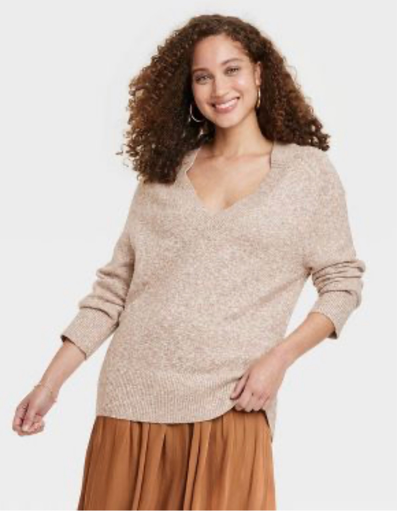 Women’s V-neck tunic sweater 

#LTKSeasonal #LTKGiftGuide #LTKunder50