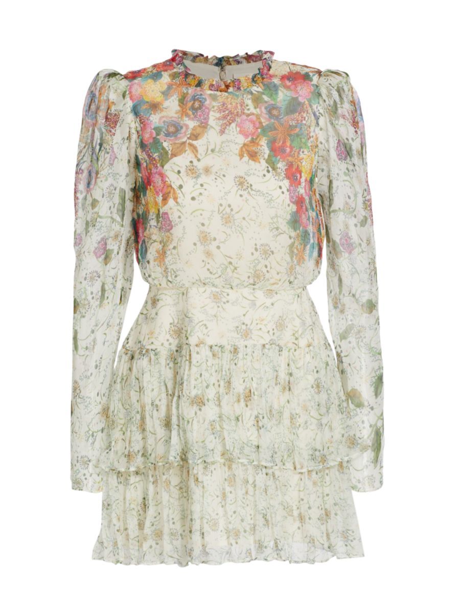 Ava Floral Silk Mini Dress | Saks Fifth Avenue