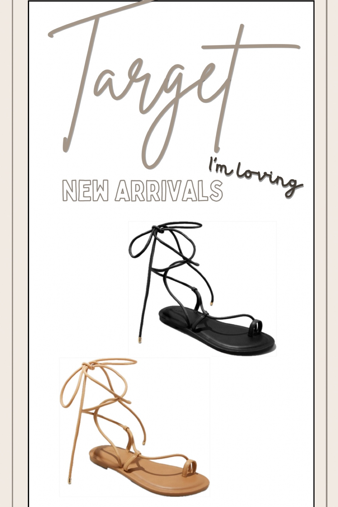 New target Tie up sandals! 

#targetfind #targetshoe #targetfun #targetshopping 

#LTKstyletip #LTKfindsunder50 #LTKfamily