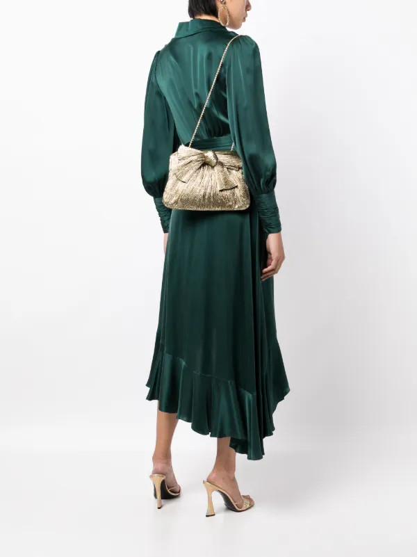 Loeffler Randall Rayne plissé-effect Clutch Bag - Farfetch | Farfetch Global