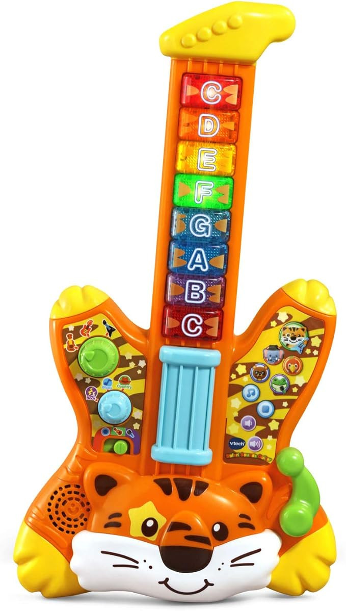VTech Zoo Jamz Tiger Rock Guitar, Orange | Amazon (US)