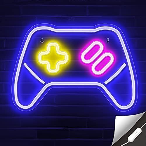 Lumoonosity Game Controller Neon Signs – Gamepad/Game Remote Neon Sign for Video/PC Gamer, Teen Boys | Amazon (US)