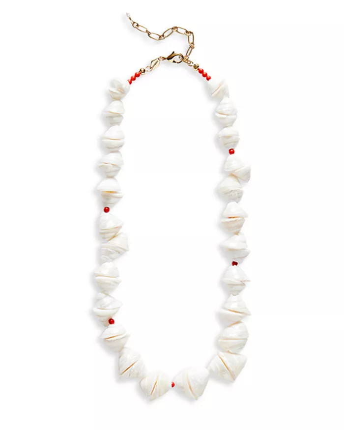 Seashell Smiles Shell & Jasper Bead Necklace, 14.96"-17.32" | Bloomingdale's (US)
