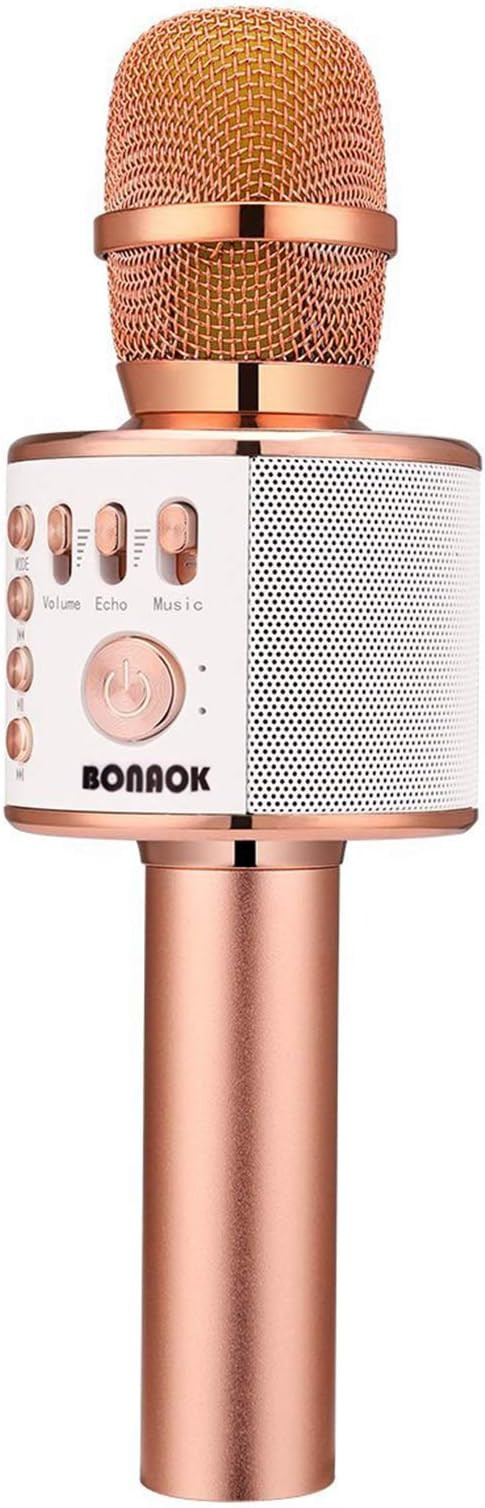 BONAOK Wireless Bluetooth Karaoke Microphone, 3-in-1 Portable Handheld Mic Speaker for All Smartp... | Amazon (US)