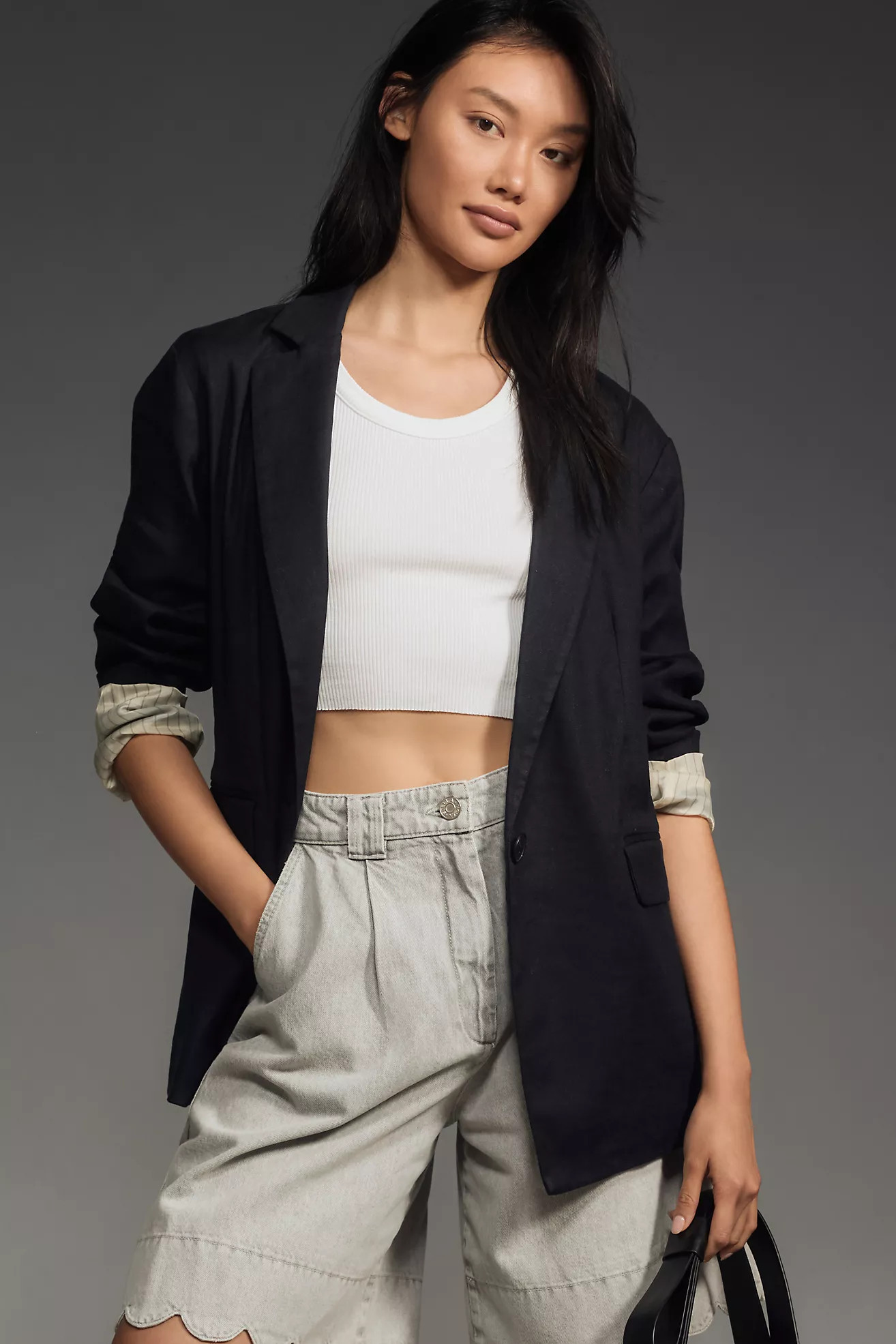 The Ettie Blazer by Maeve: Linen Edition | Anthropologie (US)