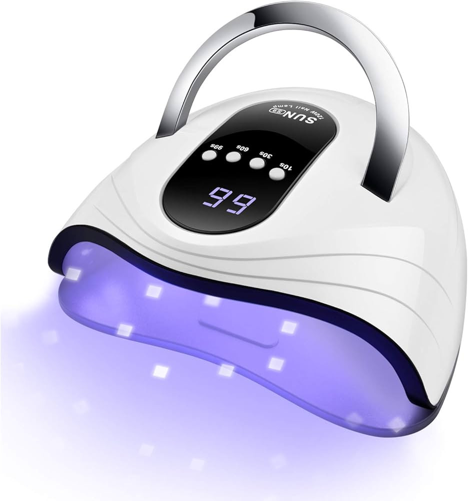Sunrich UV Gel Nail Lamp 120W LED Nail Light Fast Dryer for Gel Polish Curing with 4 Timers Porta... | Amazon (US)