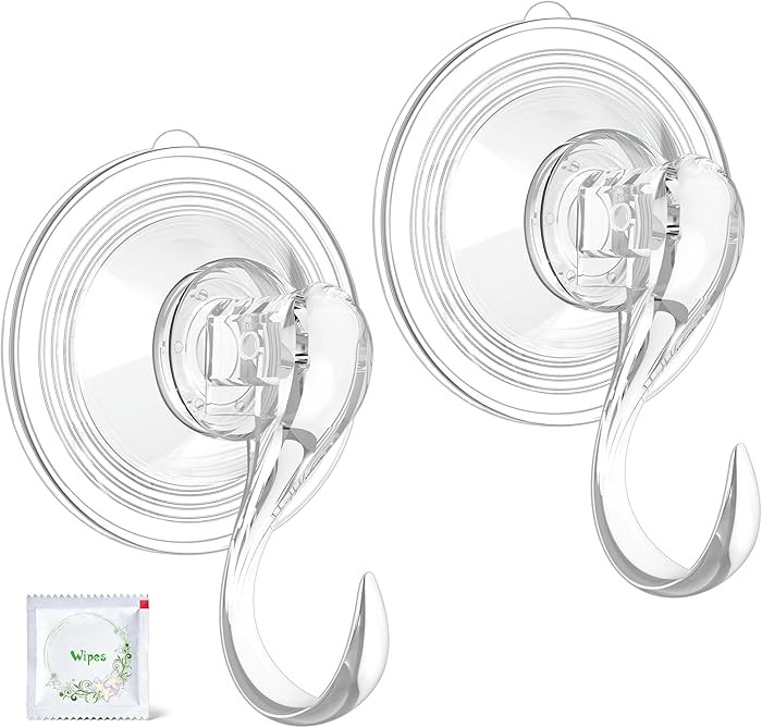 VIS'V Wreath Hanger, Large Suction Cup Wreath Hooks with Wipes, Heavy Duty, 22 LB Capacity, Remov... | Amazon (US)