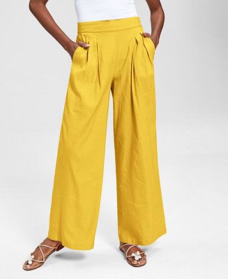 INC International Concepts High Rise Pull-On Wide-Leg Pants, Created for Macy's & Reviews - Pants... | Macys (US)
