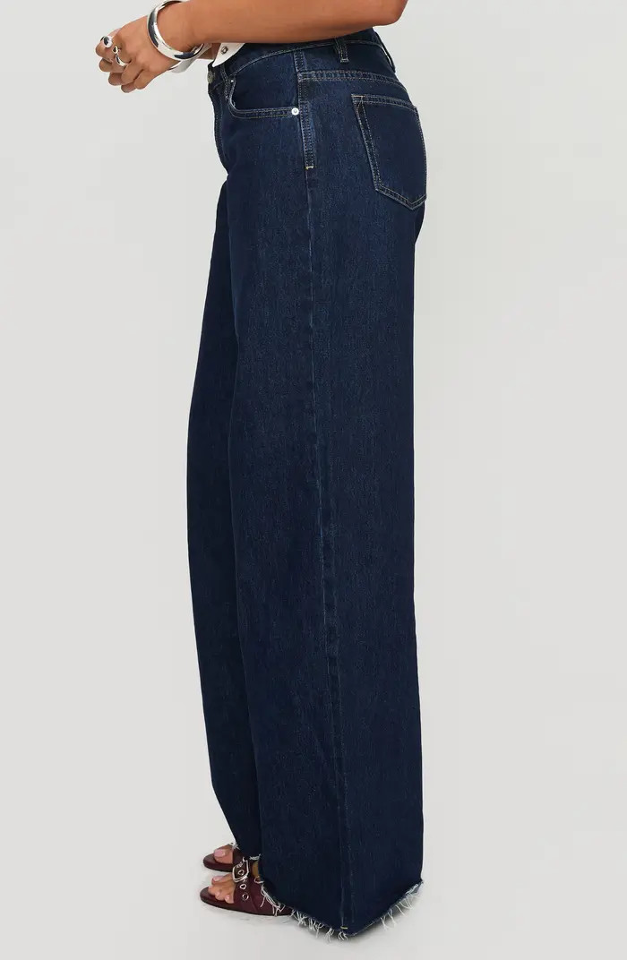 Darla Raw Hem Low Rise Straight Leg Jeans | Nordstrom