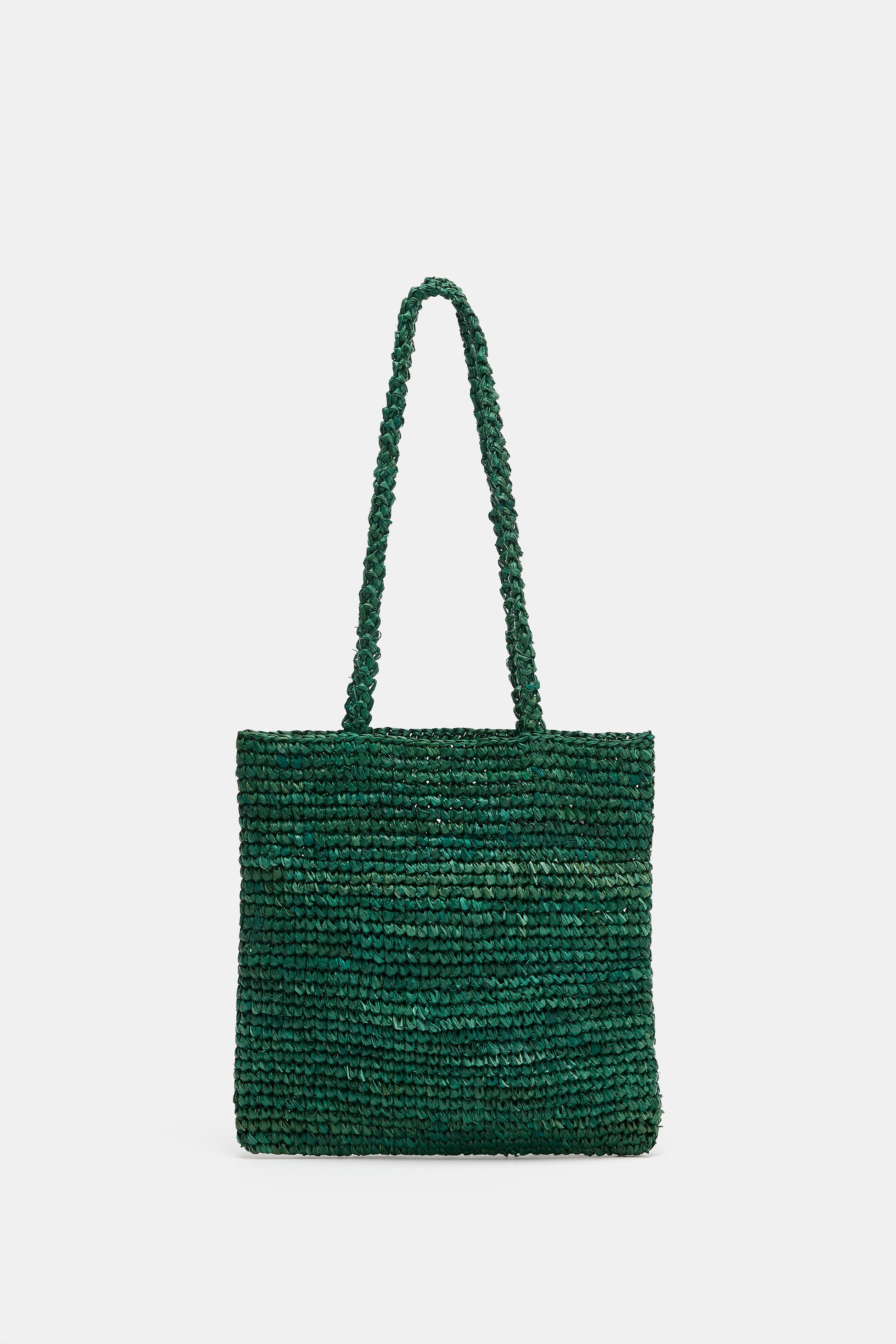 MINI RAFFIA TOTE BAG | Zara UK