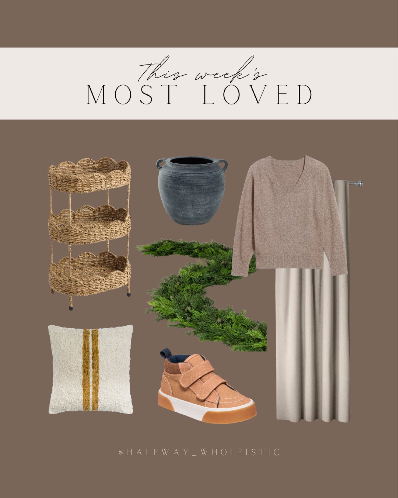 This week’s follower favorites include my go-to neutral curtains from Target, Christmas pine garland, decor, and fall fashion finds!

#autumn #storage #boy #sweater #oldnavy

#LTKSeasonal #LTKKids #LTKSaleAlert