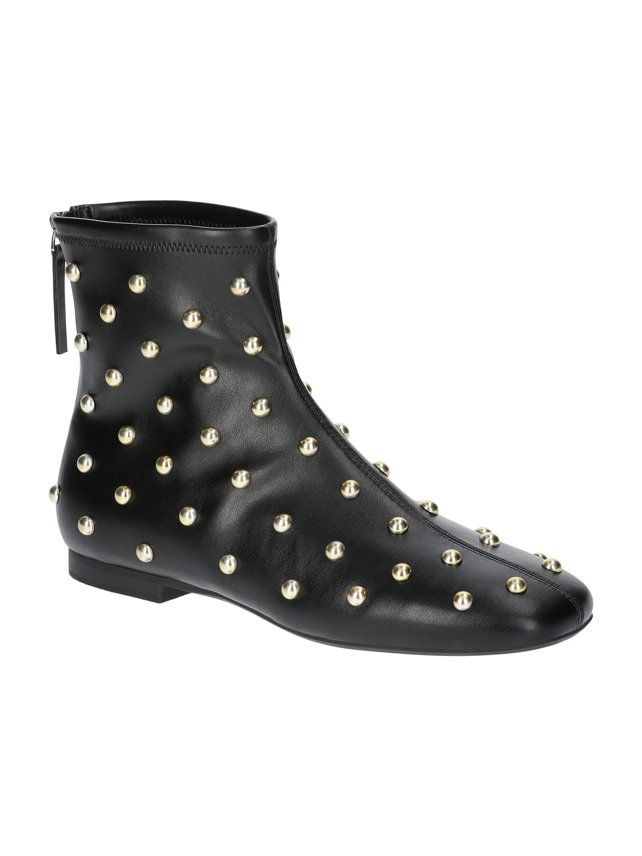 Scoop Women's Stretch Ankle Flat Heel Booties with Back Zip | Walmart (US)