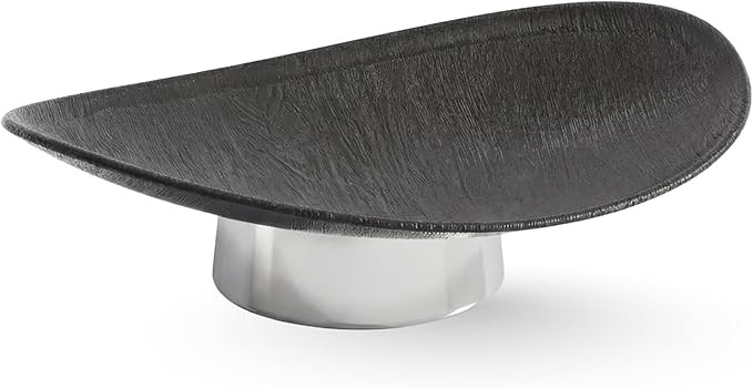 12" Modern Decorative Fruit Bowl for Kitchen Counter - Unique Egg-Shaped Pedestal Centerpiece Bow... | Amazon (US)