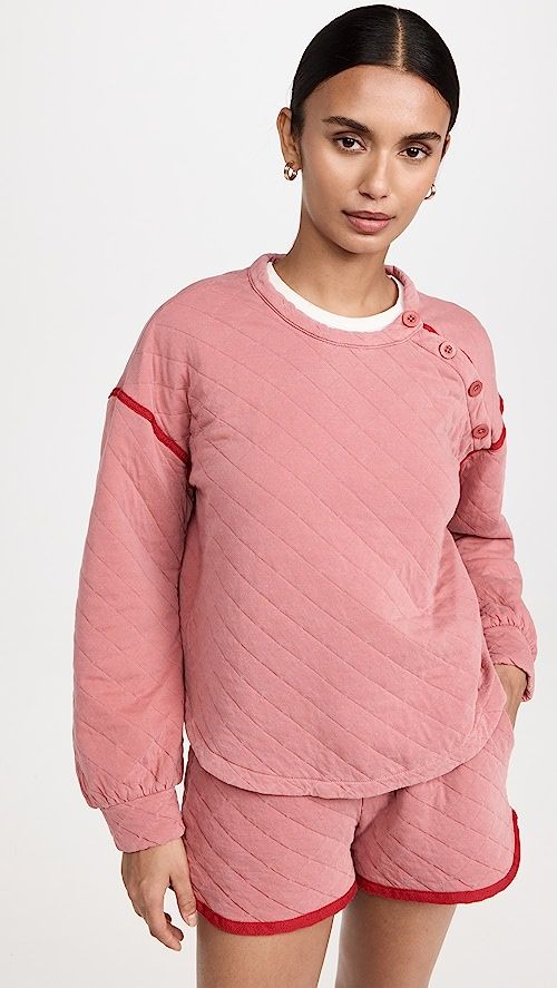 SUNDRY Quilted Pullover | SHOPBOP | Shopbop