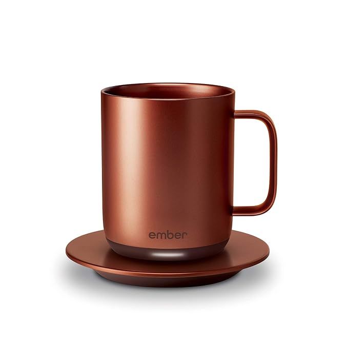 Ember Temperature Control Smart Mug, 10 oz, 1-hr Battery Life, Copper - App Controlled Heated Cof... | Amazon (US)