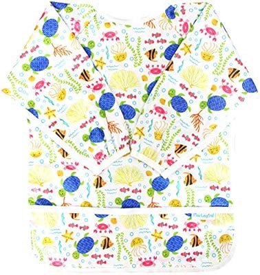 Paw Legend Long Sleeved Baby Bib - Waterproof Bib for Babies - Toddler bib (6-24 Months) with Poc... | Amazon (US)