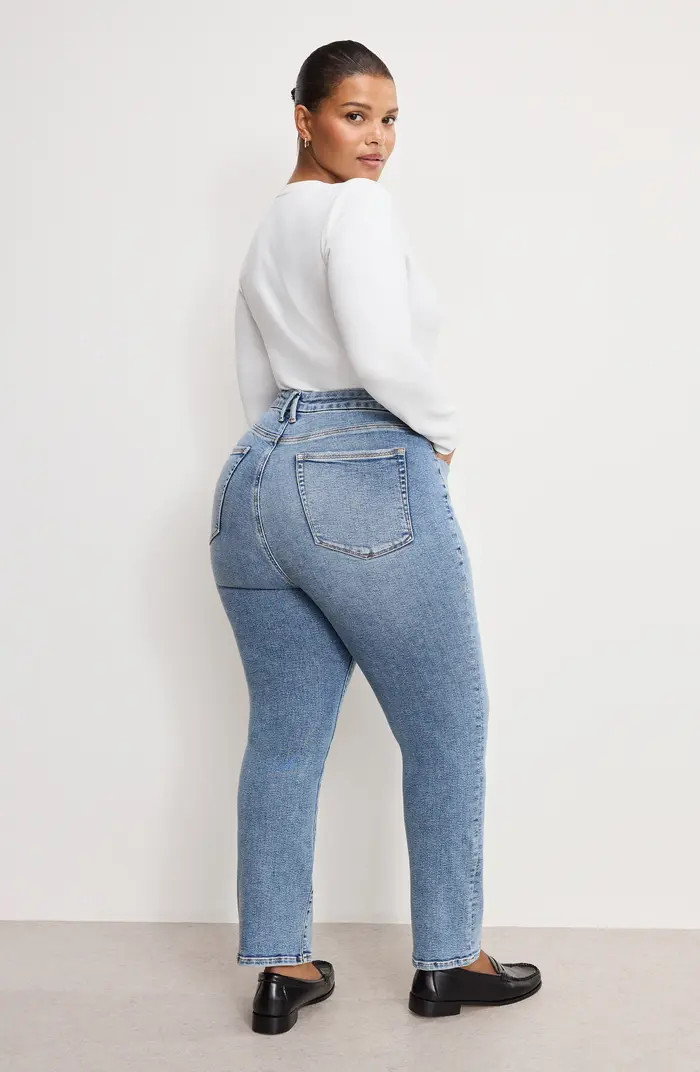 Soft-Tech Good Legs Mid Rise Straight Leg Jeans | Nordstrom