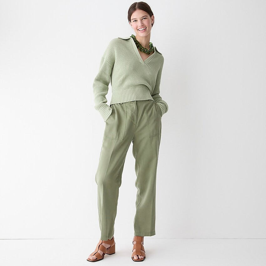 Drapey viscose-blend twill pant | J. Crew US