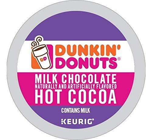 Dunkin' Donuts Milk Chocolate Hot Cocoa Single Serve K-Cups for Keurig Brewers, 24 Count | Amazon (US)