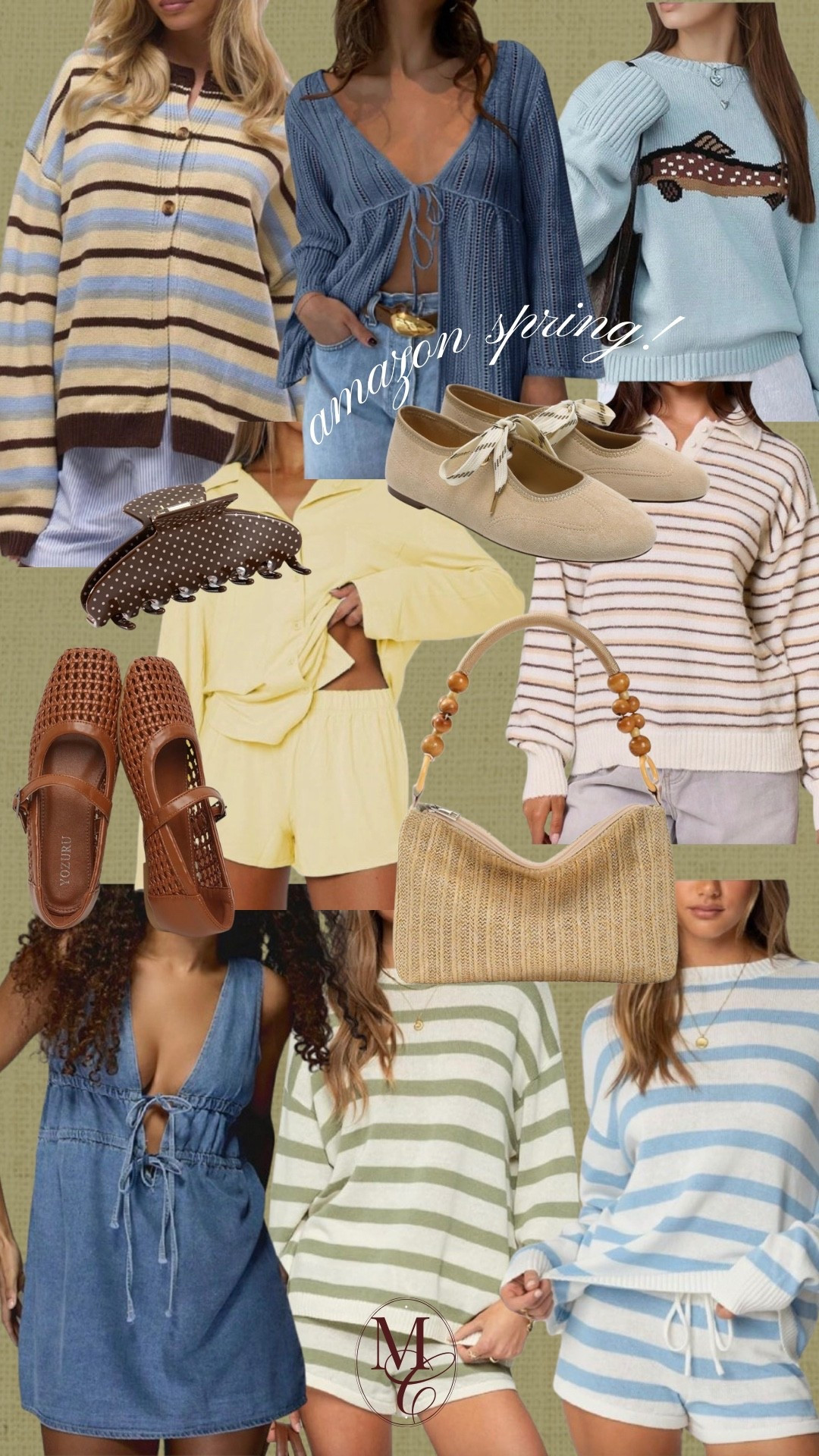 Amazon spring finds, stripes, striped sweater, matching set, spring shoes, spring fashion 

#LTKSeasonal