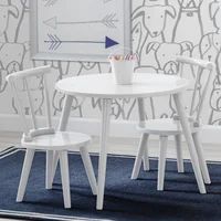 Kids Solid Wood Round Play Table and Chair Set | Wayfair North America