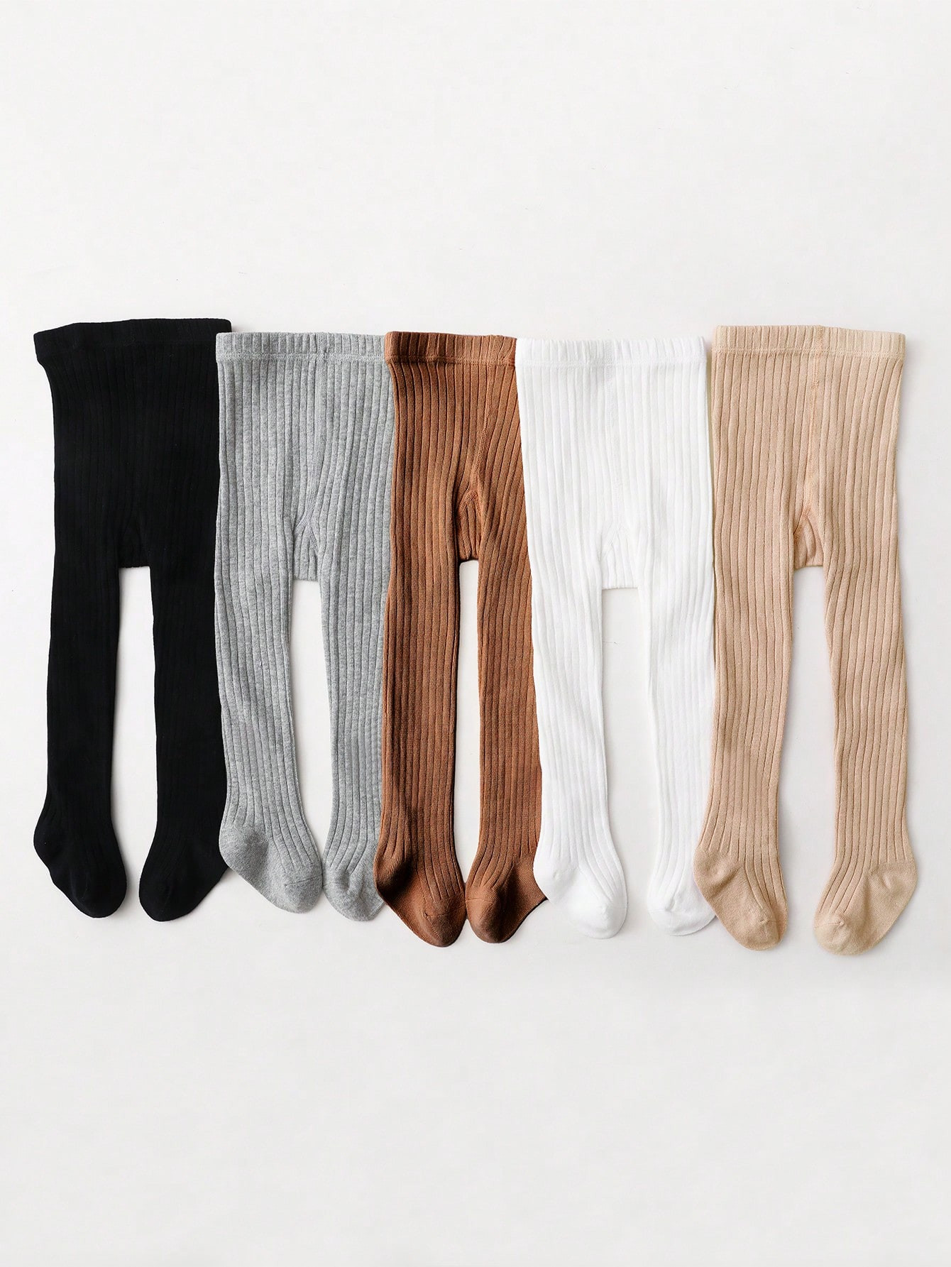 5pcs Children's Striped Leggings For Daily Wear | SHEIN