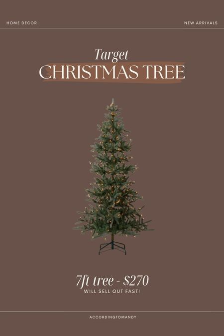 Target Christmas tree: $270 for 7ft tree!! 



#LTKhome #LTKHoliday #LTKSeasonal