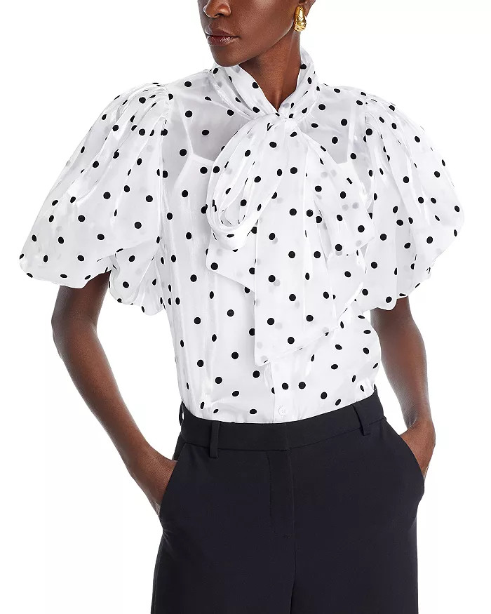 Nancy Yang Dot Print Button Front Shirt Back to results -  Women - Bloomingdale's | Bloomingdale's (US)