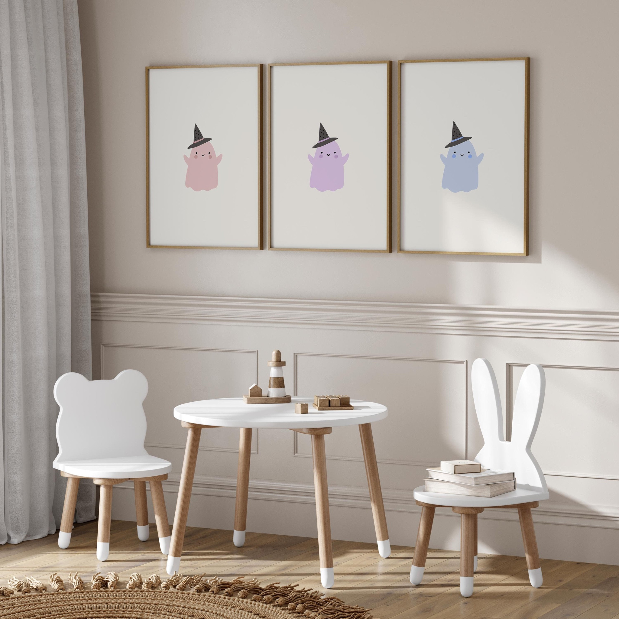 Halloween Prints Kids Bundle, Set of 3 Halloween Kids Bedroom, Kids Halloween Prints, Cute and Playful Colored Ghosts, Friendly Ghost Set

#LTKSeasonal #LTKHome #LTKKids