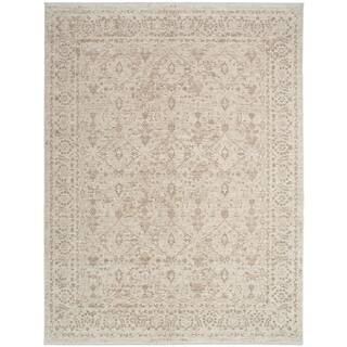 Outlines Ivory Grey 8 ft. x 10 ft. All-over design Traditional Area Rug | The Home Depot